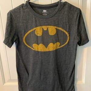 BATMAN Gray T-shirt. Size L Feels so Soft EXCELLENT Shape by Old Navy